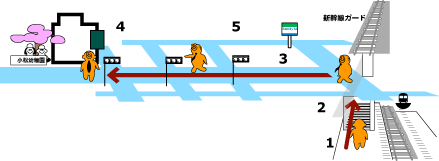 瑞光4丁目駅からの歩きようの地図